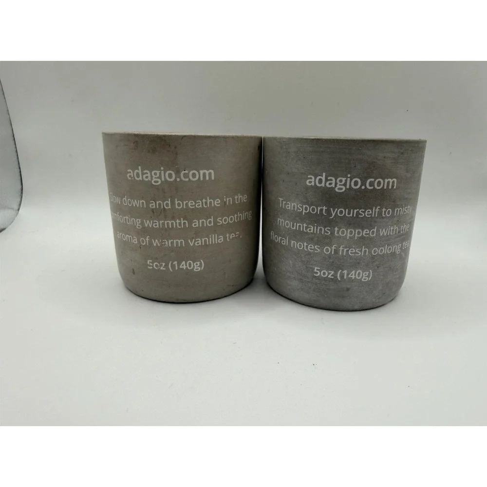 Adagio Vanilla Tea & Oolong Tea Candles – Pair